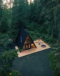 Mt. Rainier Luxe A-Frame: Hot Tub, Sauna, Firepit with King Size Bed Lafa Cabin
