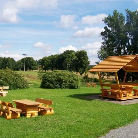 Finnische Blockhausstilhauser im Harz