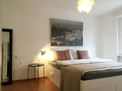 2 Rooms with Balcony, Central, Quiet Location