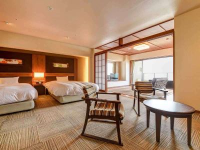 オーシャンビューツインルーム(浴室) ホテル別邸 海と森の写真