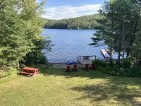 Private Sandy Beach with 125 feet of lake frontage