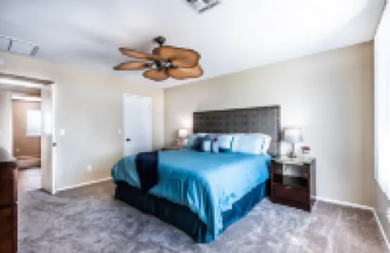 Resort Style Backyard- Heated Pool, Putting Green, Outdoor TV and Pool Table.