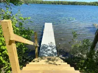Lakeside cabin near Itasca, Heartland bike trail, ATV trails, golf courses