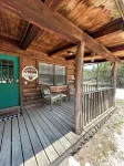 Cozy Log Cabin called Buffalo Horizon. Sleeps 4.  Close to Frio River