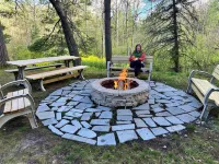 Riverfront cabin, on a secluded section of the Middle Branch, Pere Marquette - Chalets