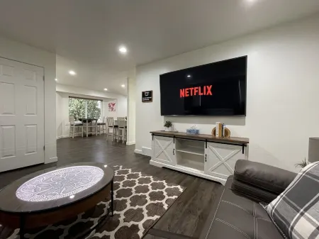 Quiet and modern 2 bed 1 bath apartment with changing sand table