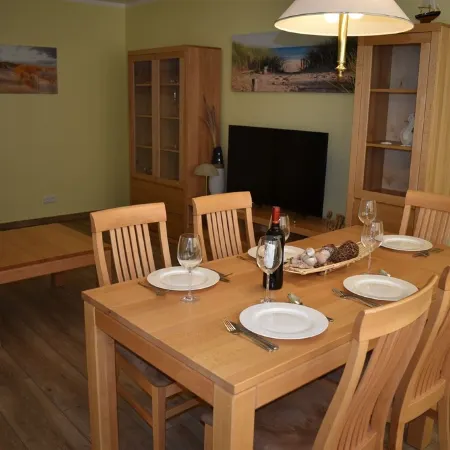 Haus zum Strand "Perle" in beautiful nature close to the Baltic Sea in Barendorf