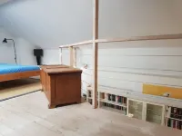 Old country house in breathtaking beautiful mountain landscape