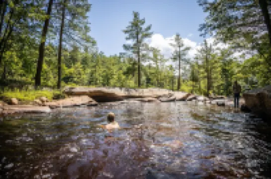 Adirondack River Lodge/ Spectacular Waterfalls/ Natural swimming pools.