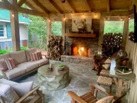 Designer Cottage-Highlands-Amazing Outdoor Living Spaces-Fireplace-Pet Friendly