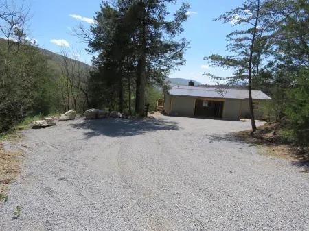 Modern Cabin at the End of the Road, SLIDE, SHUFFLEBOARD!