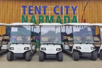 Praveg Tent City Narmada, Statue of Unity - parking