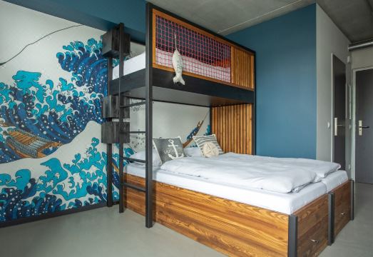 현대적인 객실 인테리어