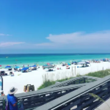 One block from Pompano Joes is our resort cottage with large patio for relaxing