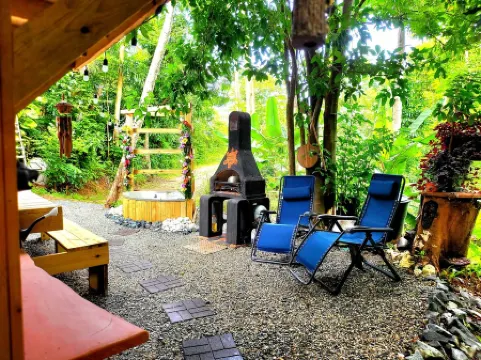 Secluded Jungle Cabin with outdoor tub, Sky Light and Fire Pit in Rincón Отели в г. Агуада