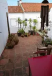 Spacious and charming with outside terrace. Very central. Free parking nearby.