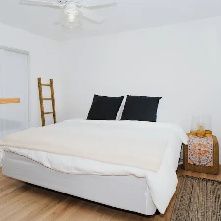 Walk to the Beach! Boho-Inspired 2BR Jupiter Loft w Private Outdoor Space