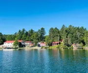 3 bedroom cabin on Crow Lake at Bull Moose Lodge. Pet friendly