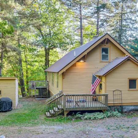 Hillside Home on 4 Wooded Acres by Sunday Lake
