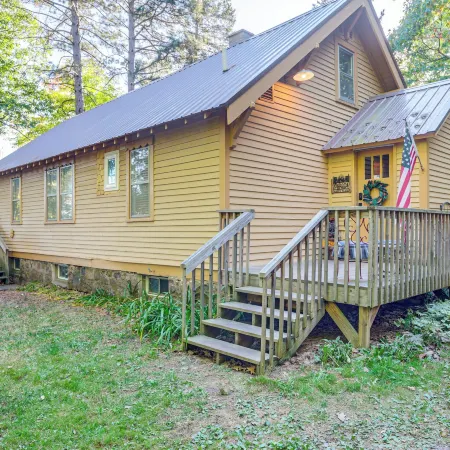 Hillside Home on 4 Wooded Acres by Sunday Lake