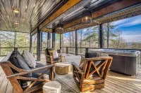 Glass Cabin Retreat w Hot Tub Sauna Epic Views - 4-Star