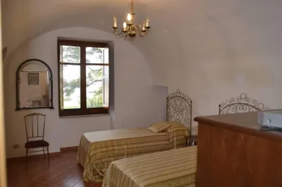Characteristic nineteenth-century farmhouse. Typical residence