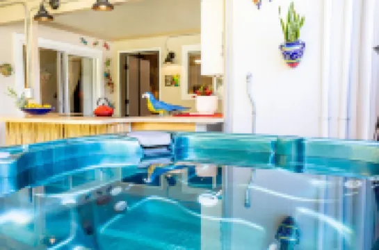 Rivendell Oasis-Peaceful garden setting with private hot tub close to waterfalls