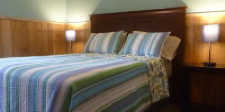 The Hill House offers a great view, plus it's close to town and dog friendly!