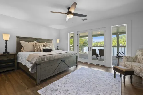 Brand New Lake Front-6 Br 7 BA Home with Direct Views of Rumbling Bald