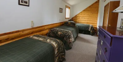 Unique Alaskan Log Home in Trees & Wild Flowers on 14-Acre Private Homestead.