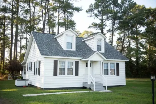 Mid-century modern meets classic cape on the coast.