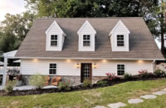 New Waterfront Creekside Cottage w/ Private Pool, Firepit, Paddle Boat, Fishing