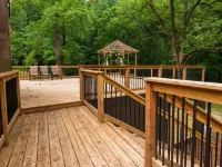 Vintage charm meets modern comfort in this historic 1850s cabin at Lake Hartwell Hotels in Gumlog