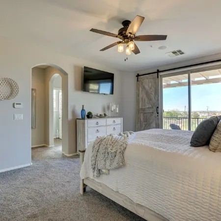 Resort style backyard w/ private heated pool & spa