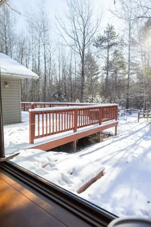 3 bedroom/2 bath house in St. Germain. Heated garage-backs to snowmobile trail!