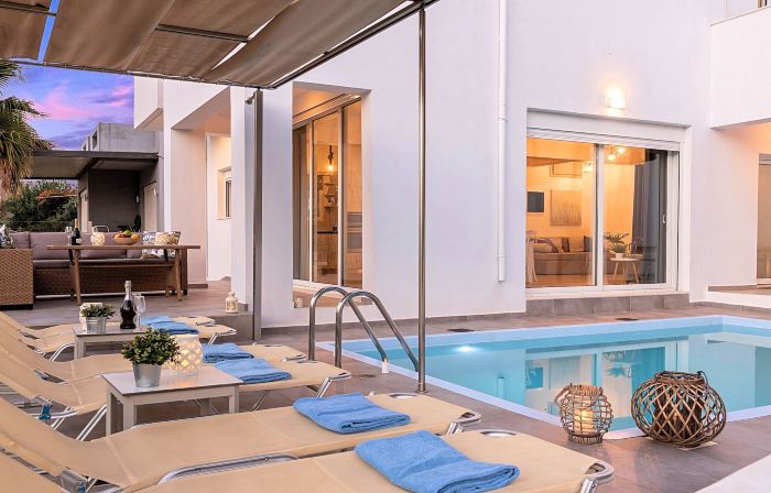Cretan Sunset Villa Heated Pool