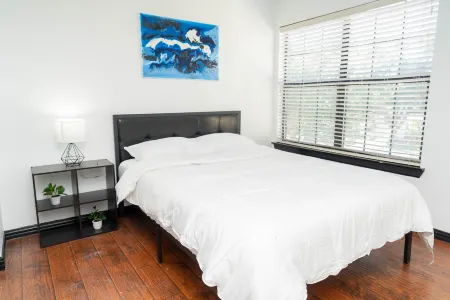 Modern 2-bedroom home with loft and indoor fireplace! Отели в г. Кэрролтон