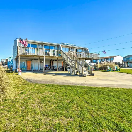 Coastal Atlantic Beach Duplex < 1 Mi to Boardwalk!