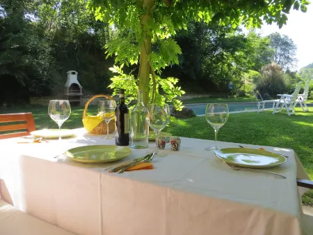 Rustikale Villa mit Pool direkt am Tiber gelegen