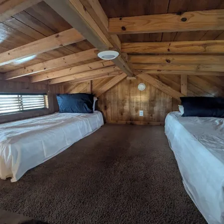 The coastal cabin ready for your family, friends, and your furry family members.
