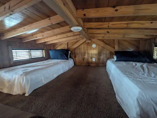 The coastal cabin ready for your family, friends, and your furry family members.