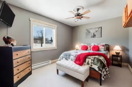 Boyne Mtn Views! 2BR w/ Patio & Fire Pit Access