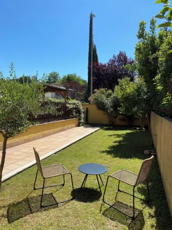 Two-room apartment with private garden 4 km from Marmore Falls.