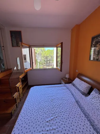 The apartment is developed on two levels within a tourist village