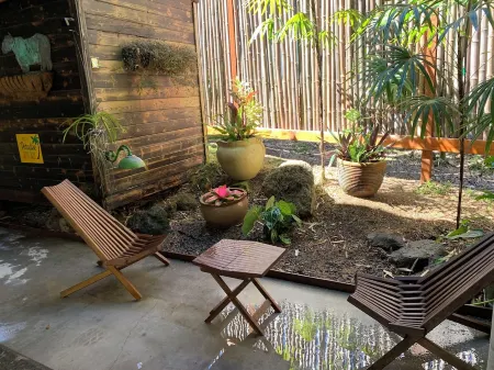 Escape to your private oasis perched on a cliff with a jungle view