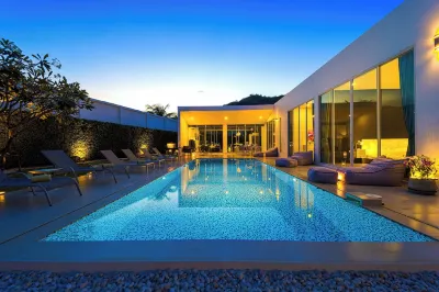 하모니 빌라 5 베드룸 모던 풀 빌라 (KH-A7) Wat Khao Tao 주변 호텔