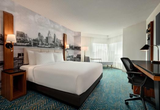 디트로이트 호텔 객실 전망