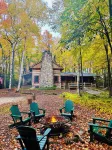 Hand Hewn Log Cabin Newly Renovated, rustic-modern design