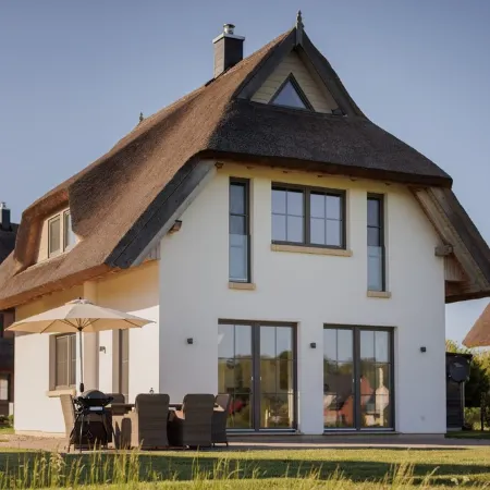 Dream thatched house with water view - 3 bedrooms - 10 min. walk to the beach