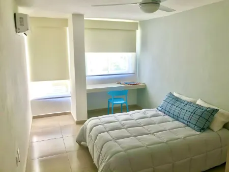 Beautiful Apartment Fully Equipped AC 6 People 3 Bedrooms Wifi Отели в г. Манзанилло